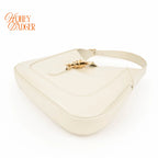 Gucci Jackie 1961 Medium Leather White Gold Hardware Rank S