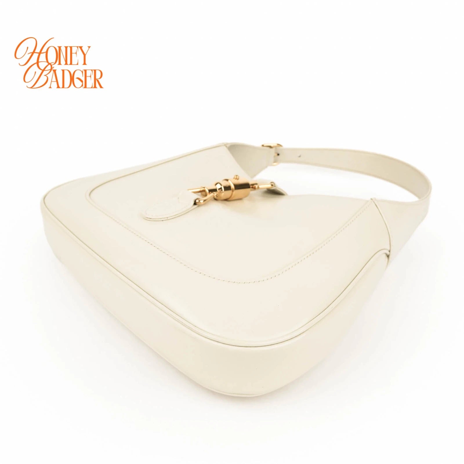 Gucci Jackie 1961 Medium Leather White Gold Hardware Rank S