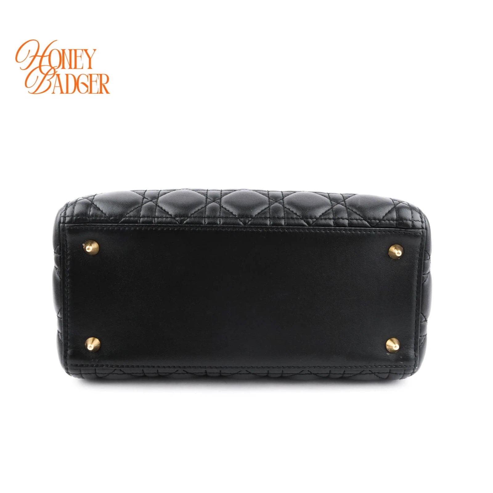 Dior Lady Dior Medium Lambskin Black Rank A