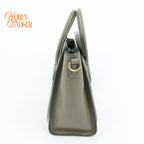 Celine Luggage Nano Smooth Leather Light Green Gold Hardware Rank A