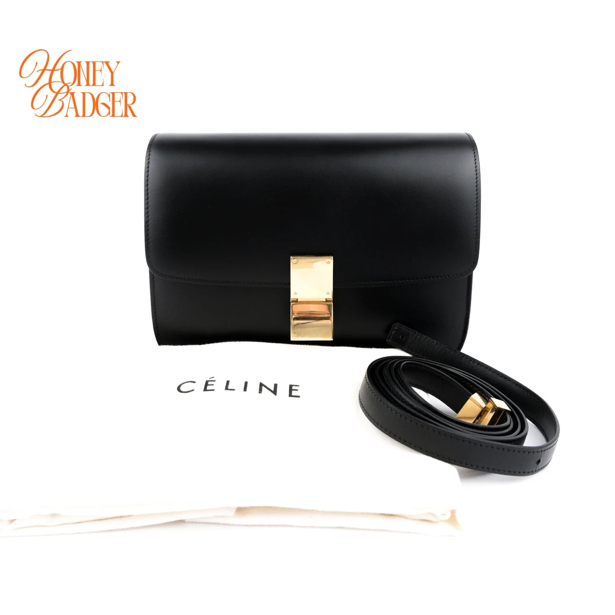 Celine Classic Box Leather/Black Rank AB