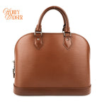 Louis Vuitton Alma PM Epi Leather Cacao Brown Silver Hardware Rank A