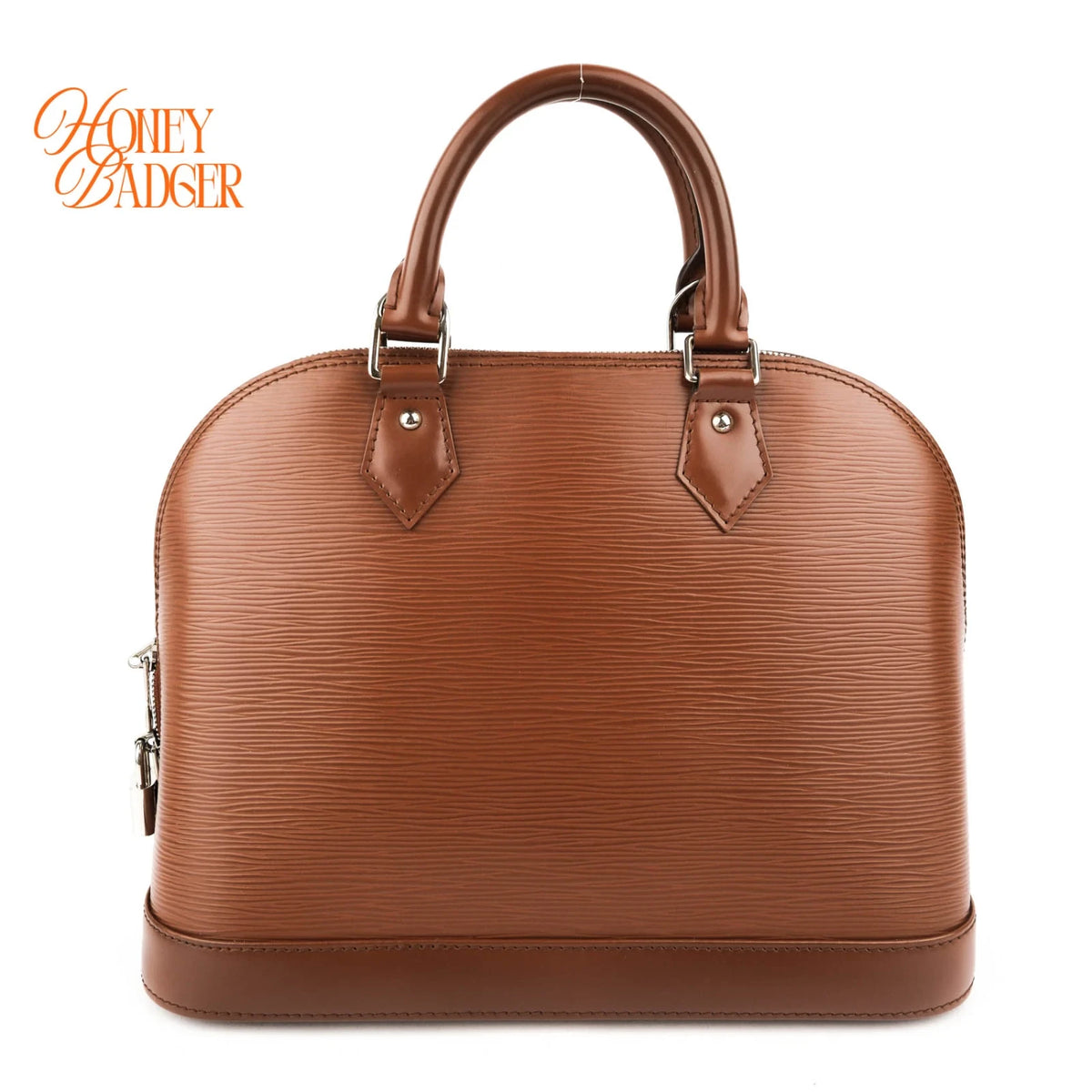 Louis Vuitton Alma PM Epi Leather Cacao Brown Silver Hardware Rank A
