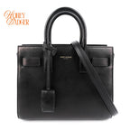 Saint Laurent Sac de Jour Nano Smooth Calfskin Black Bronze Hardware Rank A