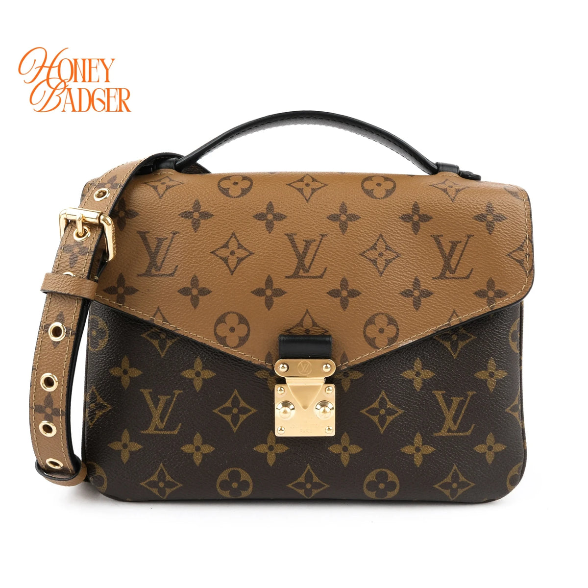Louis Vuitton Pochette Métis MM Monogram Reverse Canvas/Black Rank A