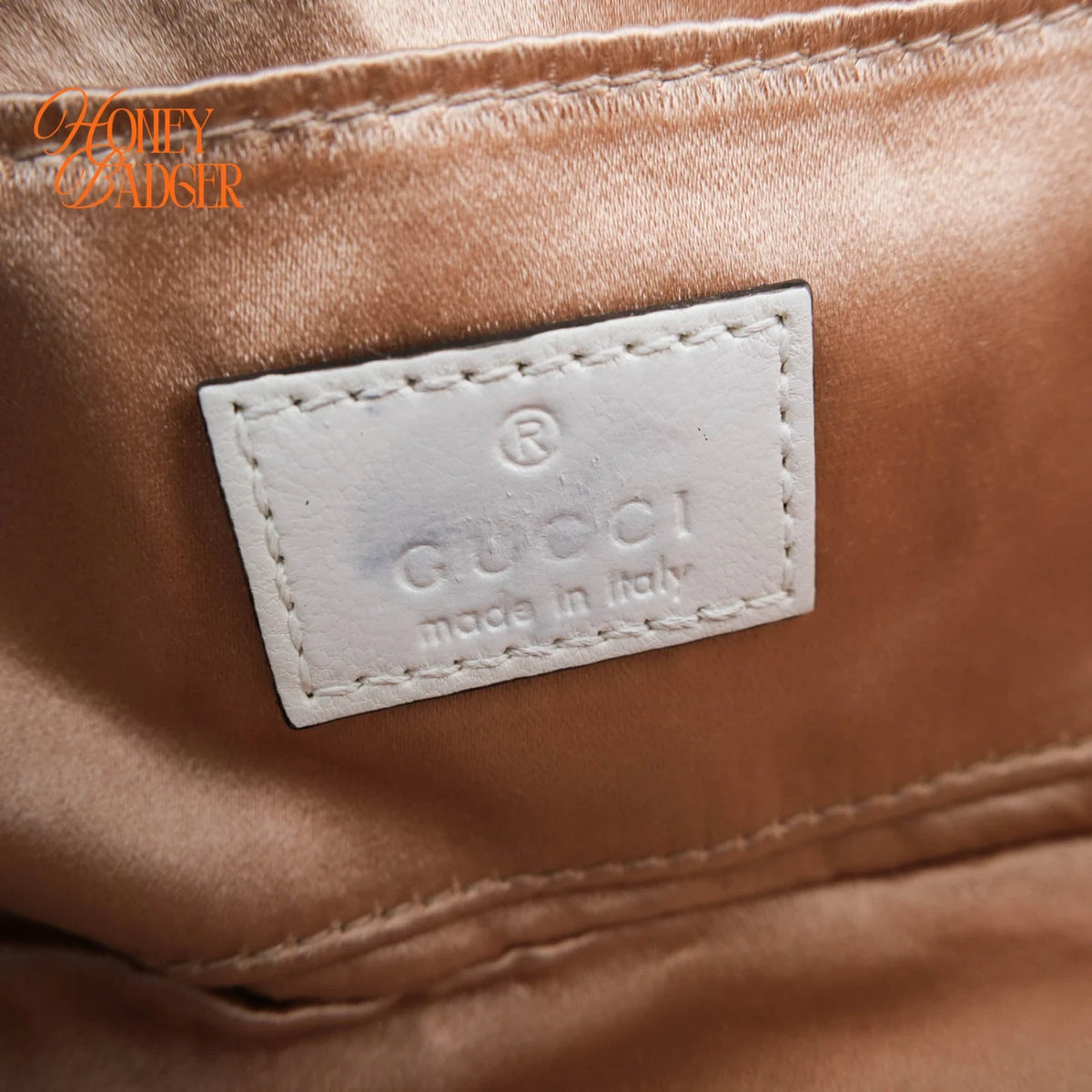 Gucci Horsebit 1955 Small Leather White Silver Hardware Rank S