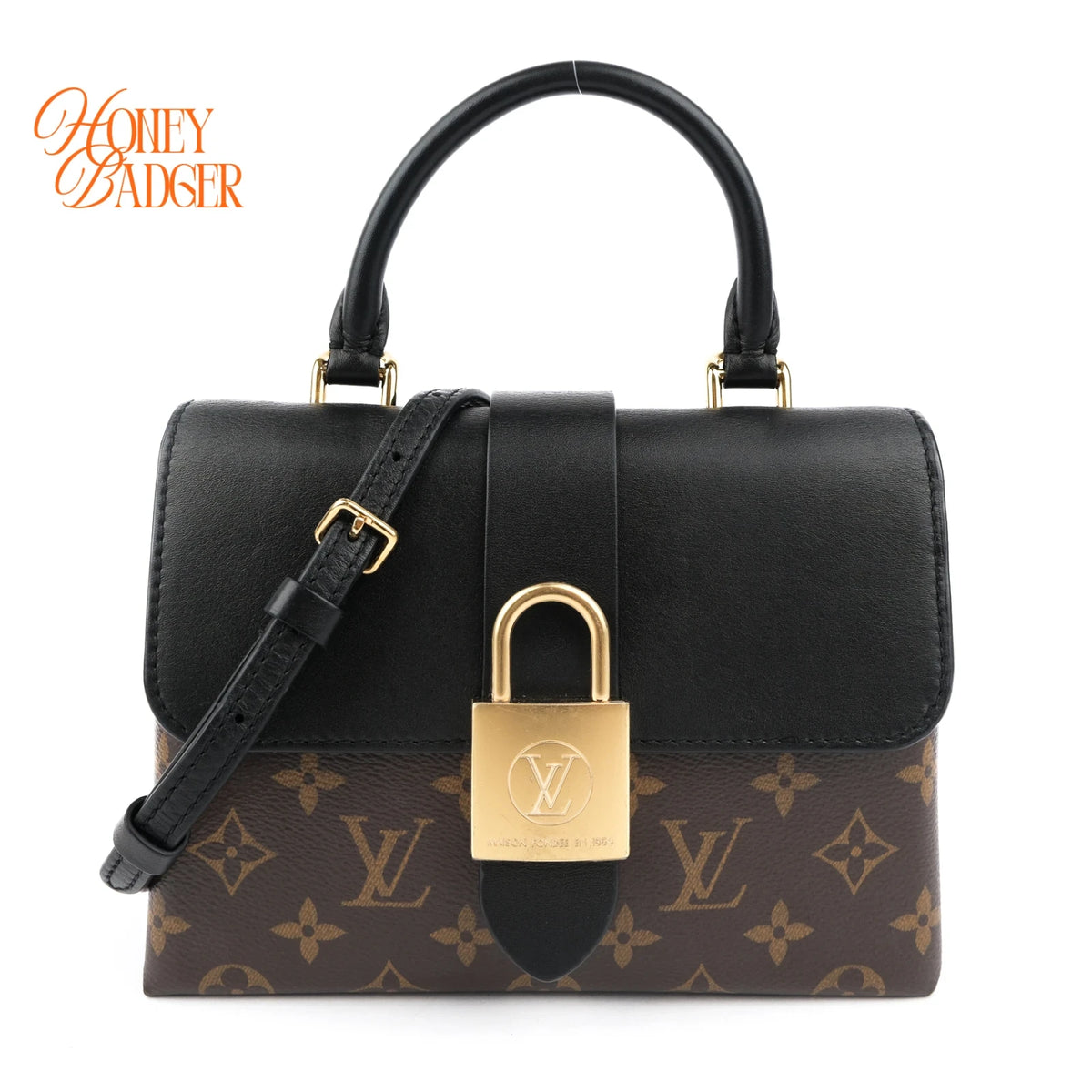 Louis Vuitton Rocky BB Monogram Canvas/Black Leather Rank A