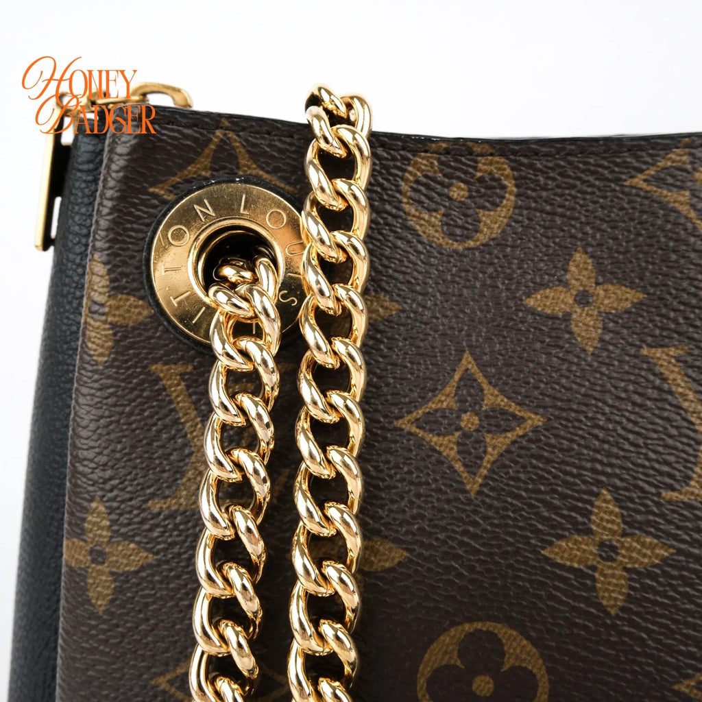 Louis Vuitton Surene Monogram Canvas/Black Leather Rank A