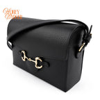 Gucci Horsebit 1955 Leather Shoulder Bag Black Rank S