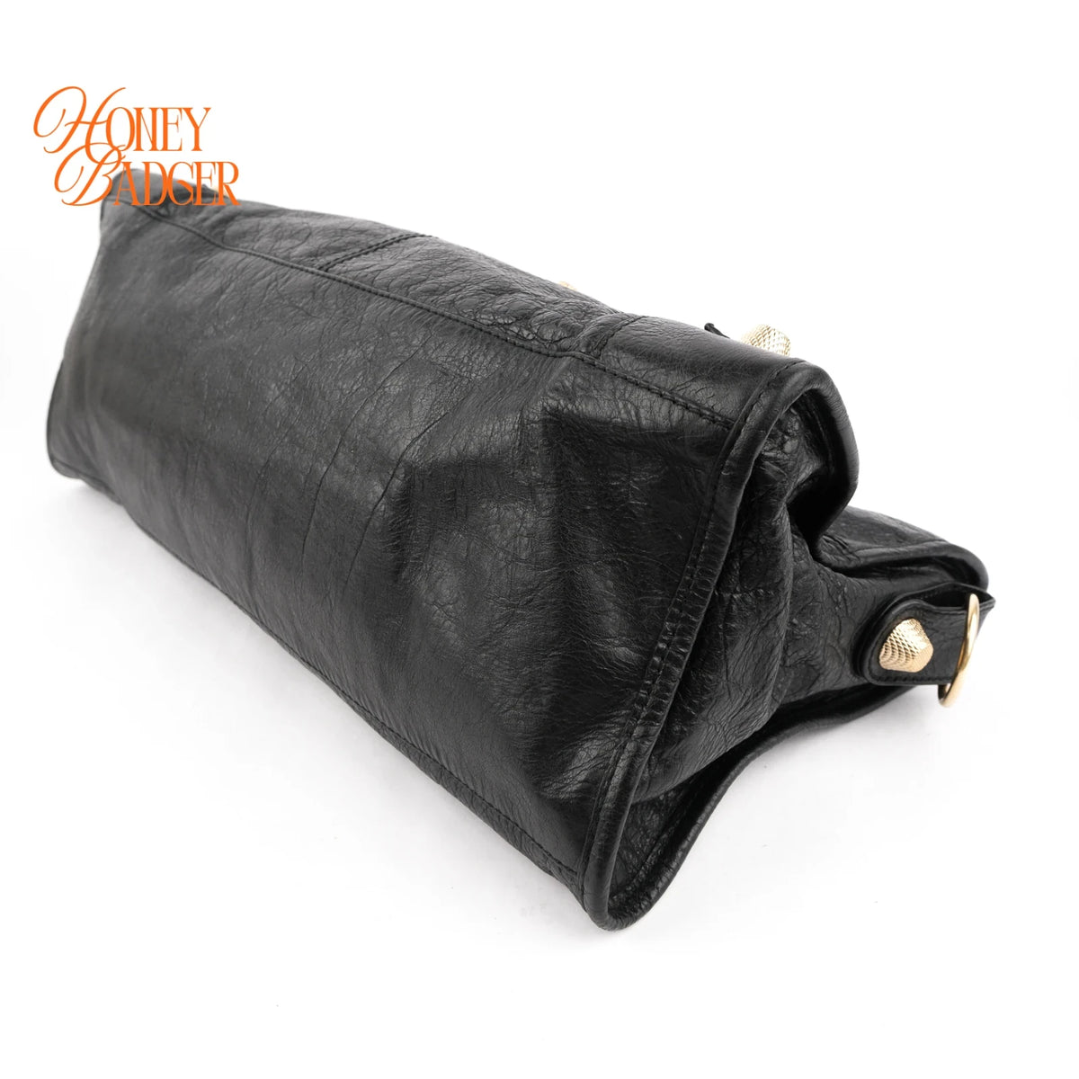 Balenciaga Giant 21 Part Time Black Leather 2-Way Handbag Shoulder Bag Rank AB