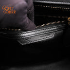 Celine Luggage Micro Smooth Leather Black Gold Hardware Rank A