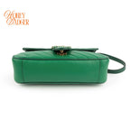Gucci GG Marmont Small Green Leather Rank S