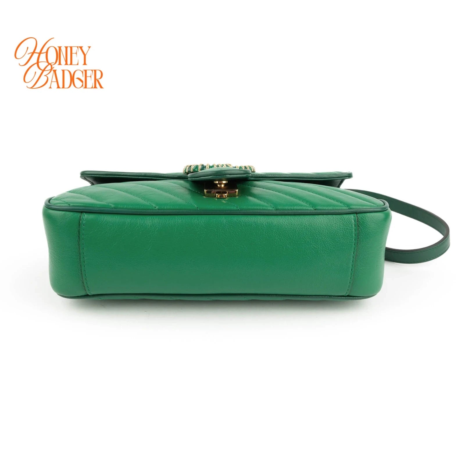 Gucci GG Marmont Small Green Leather Rank S