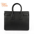 Saint Laurent Sac de Jour Medium Grained Leather Black 2-Way Bag Rank A