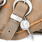 Dior Gaucho Vintage Leather Brown Rank B