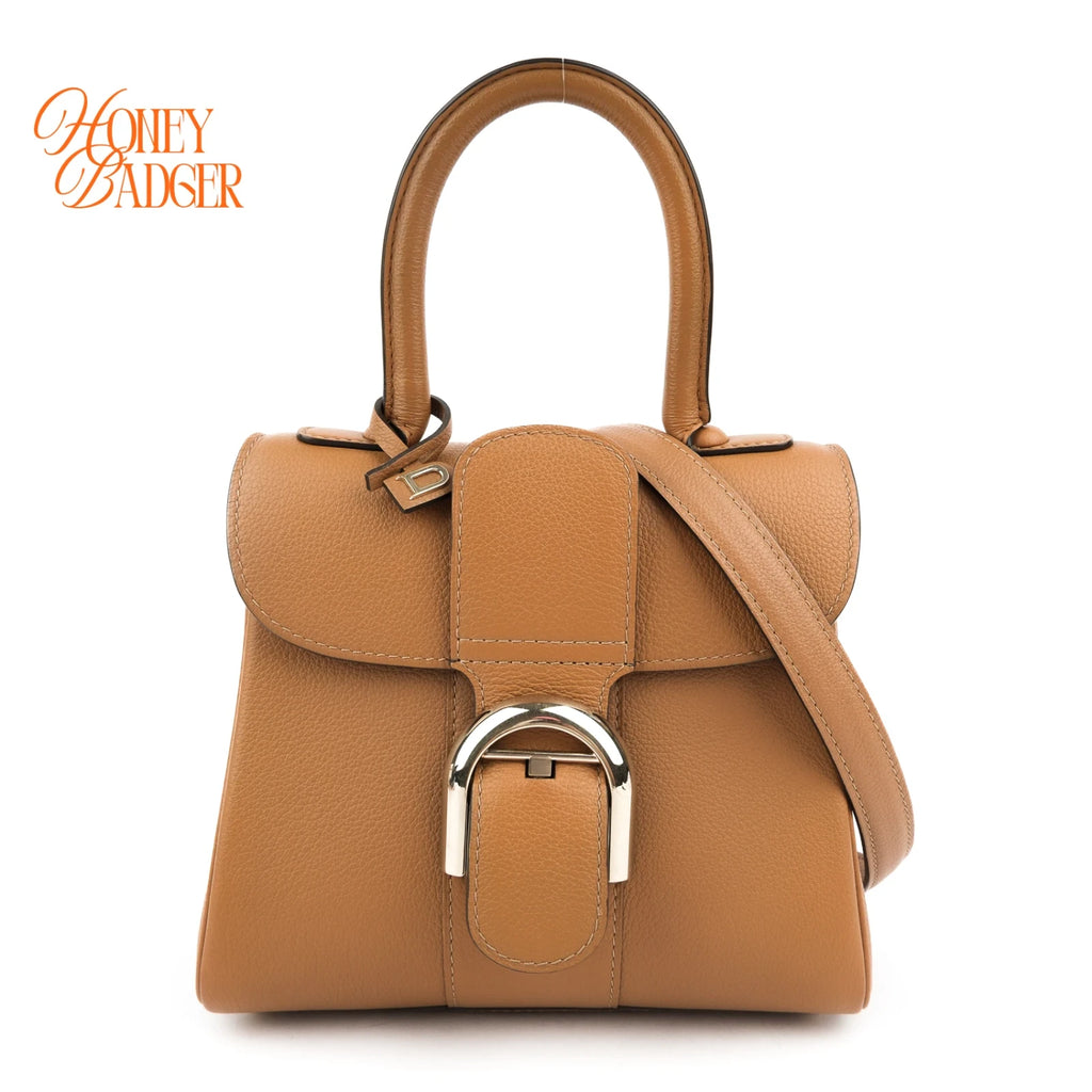 Delvaux Brillant Mini Rodéo Calf Tan Brown Palladium Hardware Rank AB