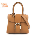 Delvaux Brillant Mini Rodéo Calf Tan Brown Palladium Hardware Rank AB