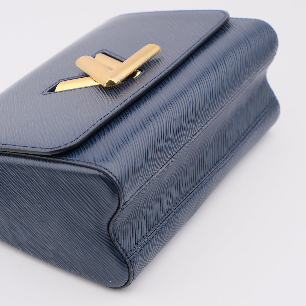 Louis Vuitton Twist MM Epi Leather Blue Shoulder Bag M53090
