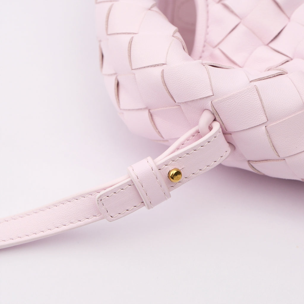 UNUSED ITEM | Bottega Veneta Mini Hop Intrecciato Leather 2-Way Shoulder Bag  Pink