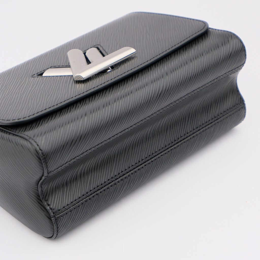 Louis Vuitton Twist MM M50282 Epi Leather Black Silver Hardware Shoulder Bag