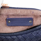 Bottega Veneta Large Veneta Hobo Intrecciato Nappa Navy Rank A