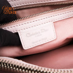 Dior Soft Small Shopping Tote Cannage Lambskin Light Pink Silver Hardware Rank AB