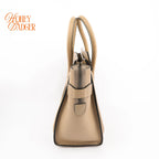 Celine Luggage Mini Beige Grained Calfskin 2Way Bag Rank A