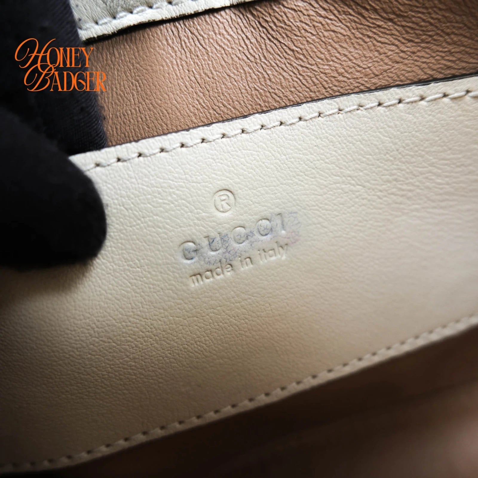 Gucci Jackie 1961 Small Patent Leather White Black Gold Hardware Rank A