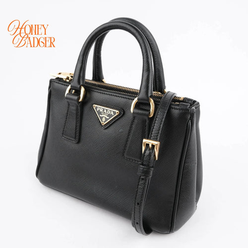 Prada Galleria Mini Saffiano Black