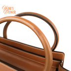Celine Luggage Micro Smooth Calfskin Brown Gold Hardware Rank B