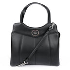 Gucci Petit GG Large Black Leather 2Way Handbag 745918 Rank A
