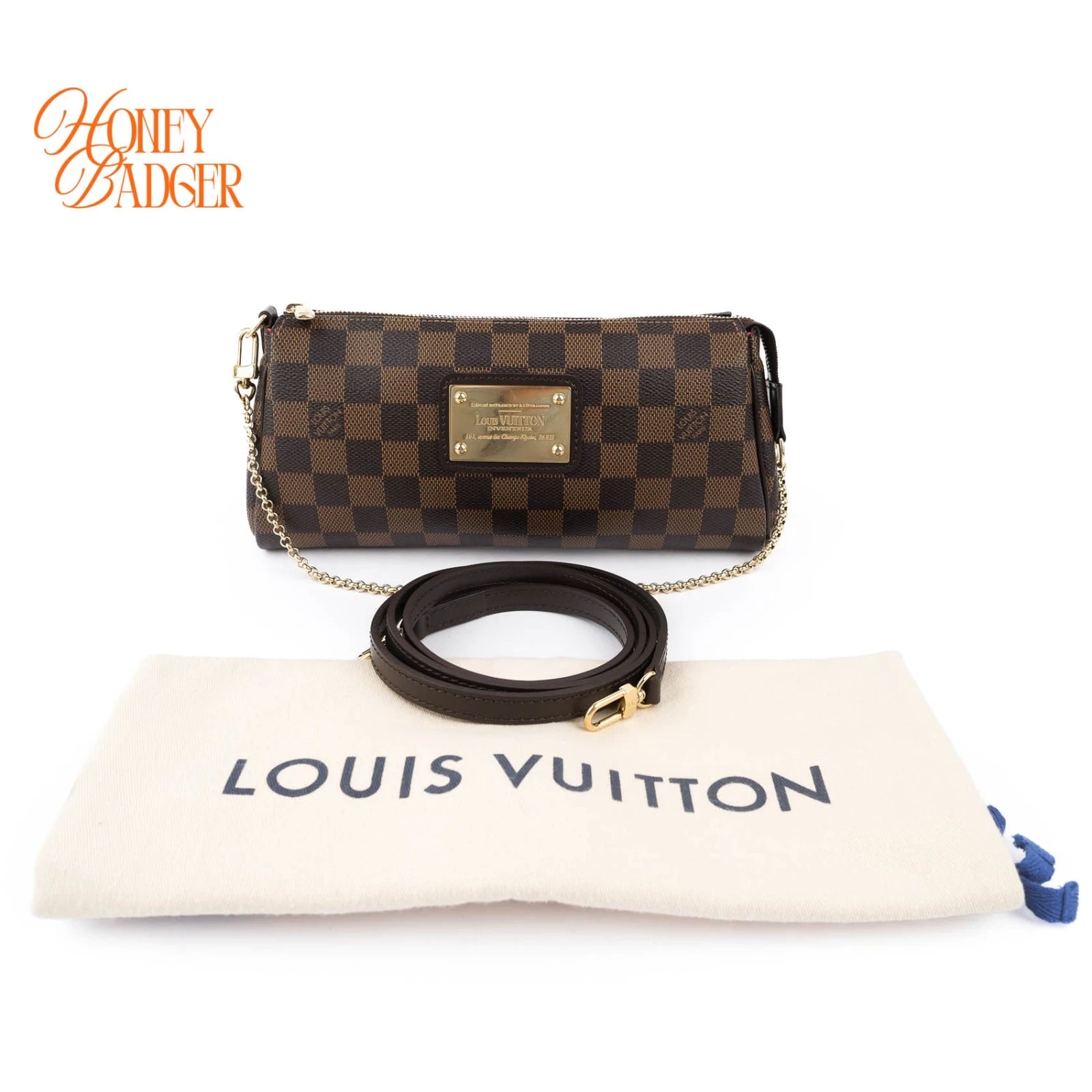 Louis Vuitton Eva Pochette Damier Ebene Brown