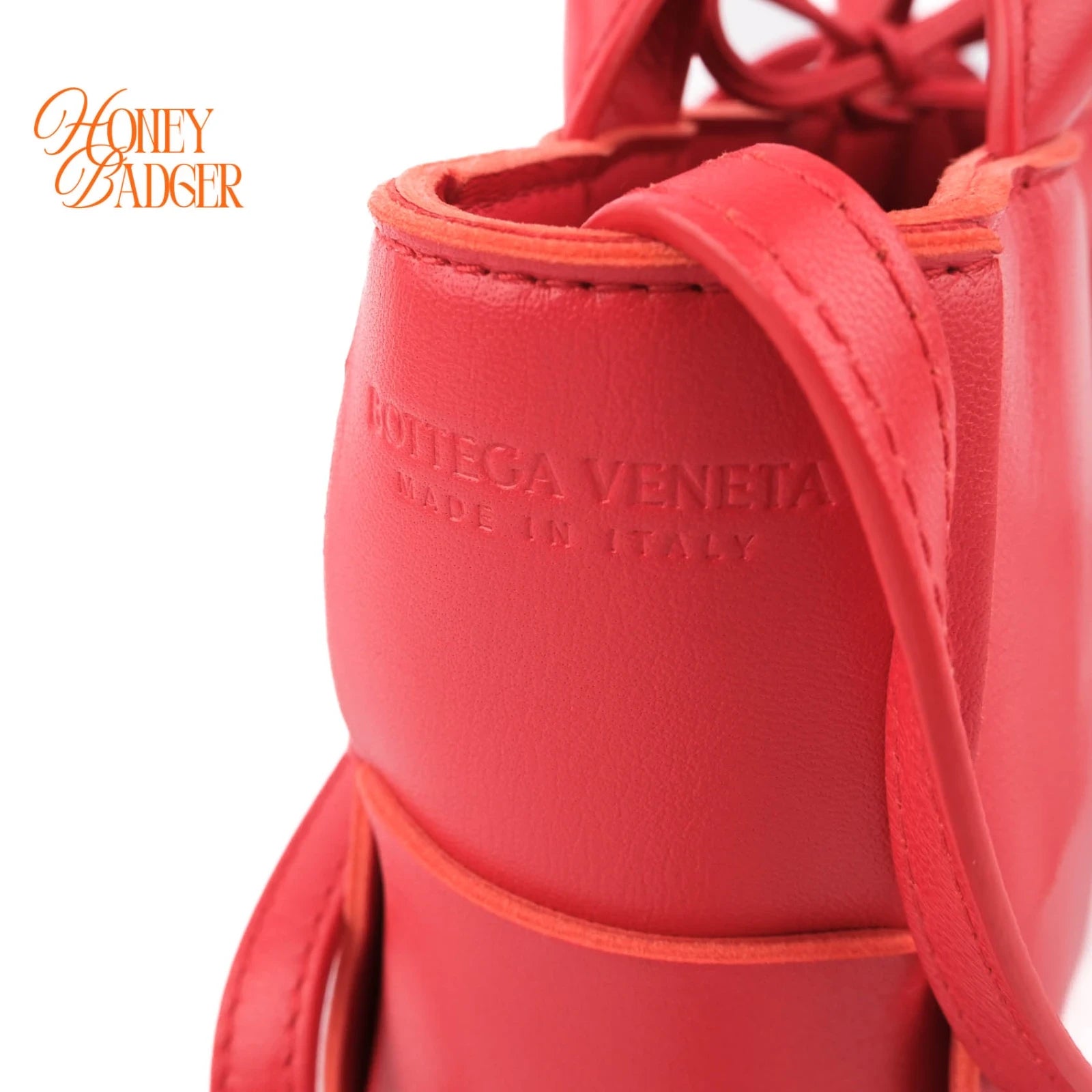 Bottega Veneta Arco Tote Mini Intrecciato Leather Red 2WAY Bag