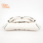 Gucci Horsebit 1955 Small Leather White Silver Hardware Rank S