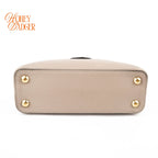 Louis Vuitton Capucines BB Taurillon Leather Galet Gray Gold Hardware Rank A