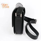 Saint Laurent Solferino Medium Brushed Leather Black Silver Hardware Rank A