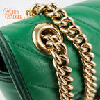 Gucci GG Marmont Small Green Leather Rank S