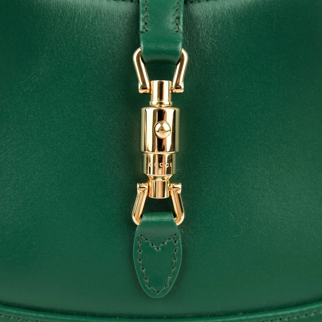 Gucci Jackie 1961 Mini Leather Emerald Green Gold Hardware Rank S