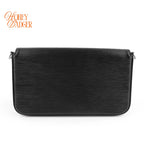 Louis Vuitton Pochette Félicie Epi Leather 3-in-1 Chain Shoulder Bag Black Noir