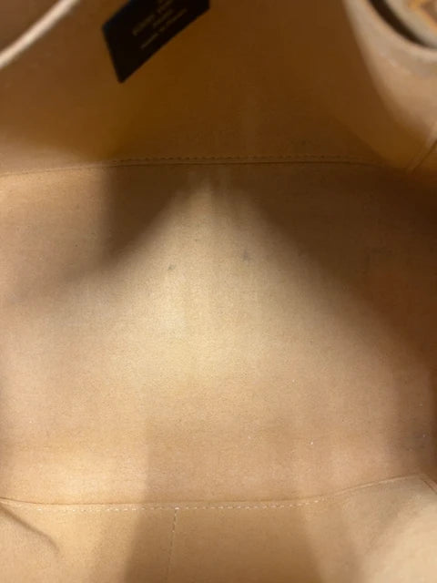 Louis Vuitton On My Side MM Calfskin Black Monogram Tufting Gold Hardware Rank AB
