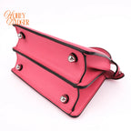 Fendi Peekaboo ISeeU Petite Smooth Leather Pink Silver Hardware Rank AB