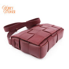 Bottega Veneta Cassette Intrecciato Burgundy Rank A