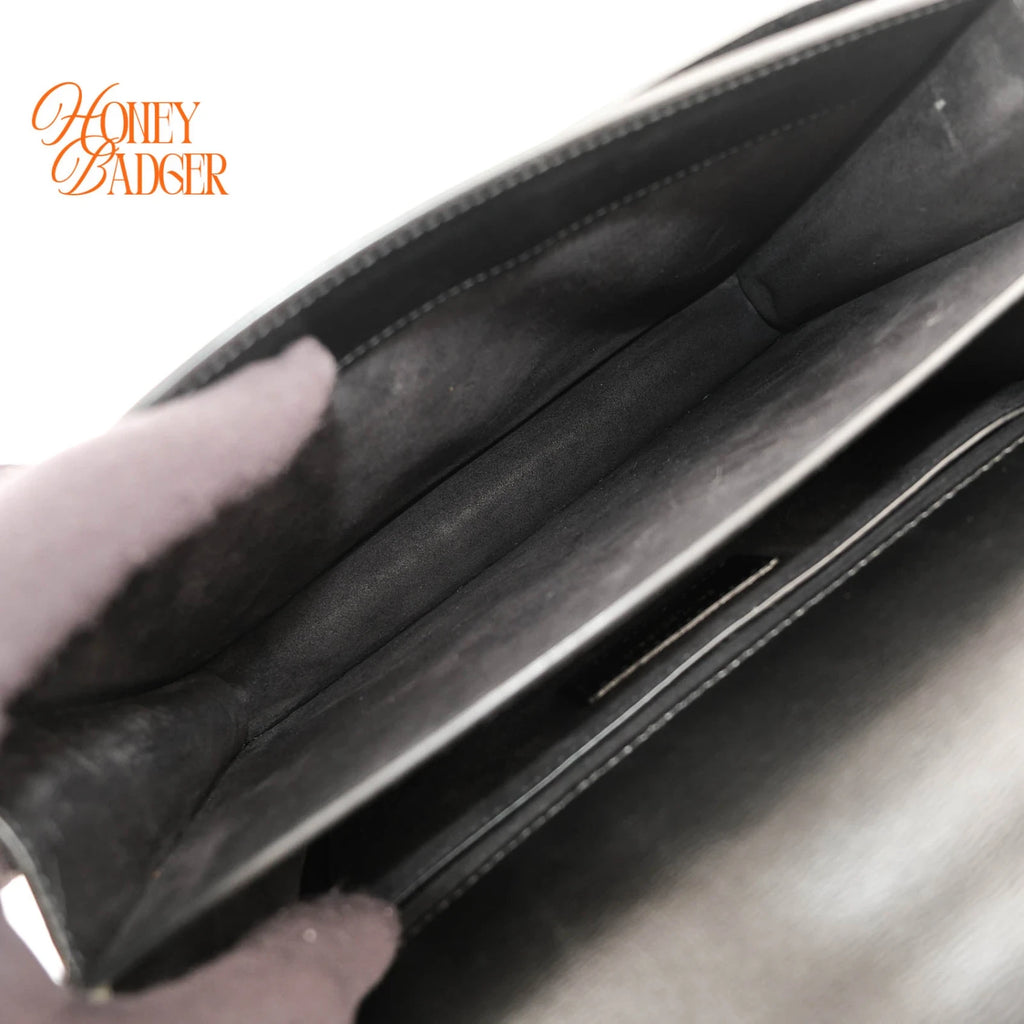 Saint Laurent Sunset Medium Leather Black Rank A
