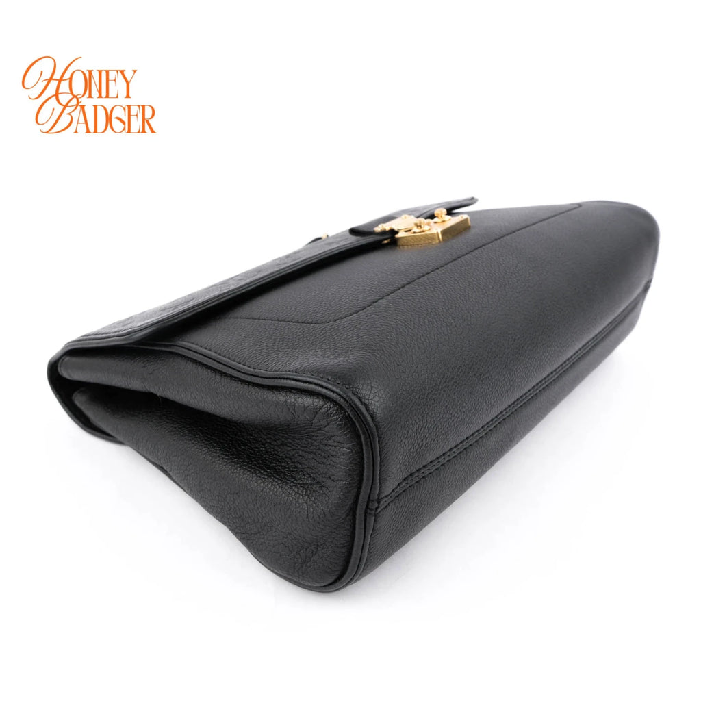 Louis Vuitton Saint-Germain MM Monogram Empreinte Noir Gold Hardware Rank A