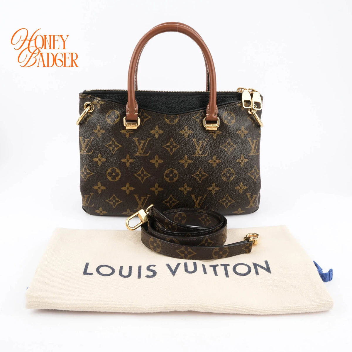 Louis Vuitton Pallas BB Monogram Canvas Noir Rank A