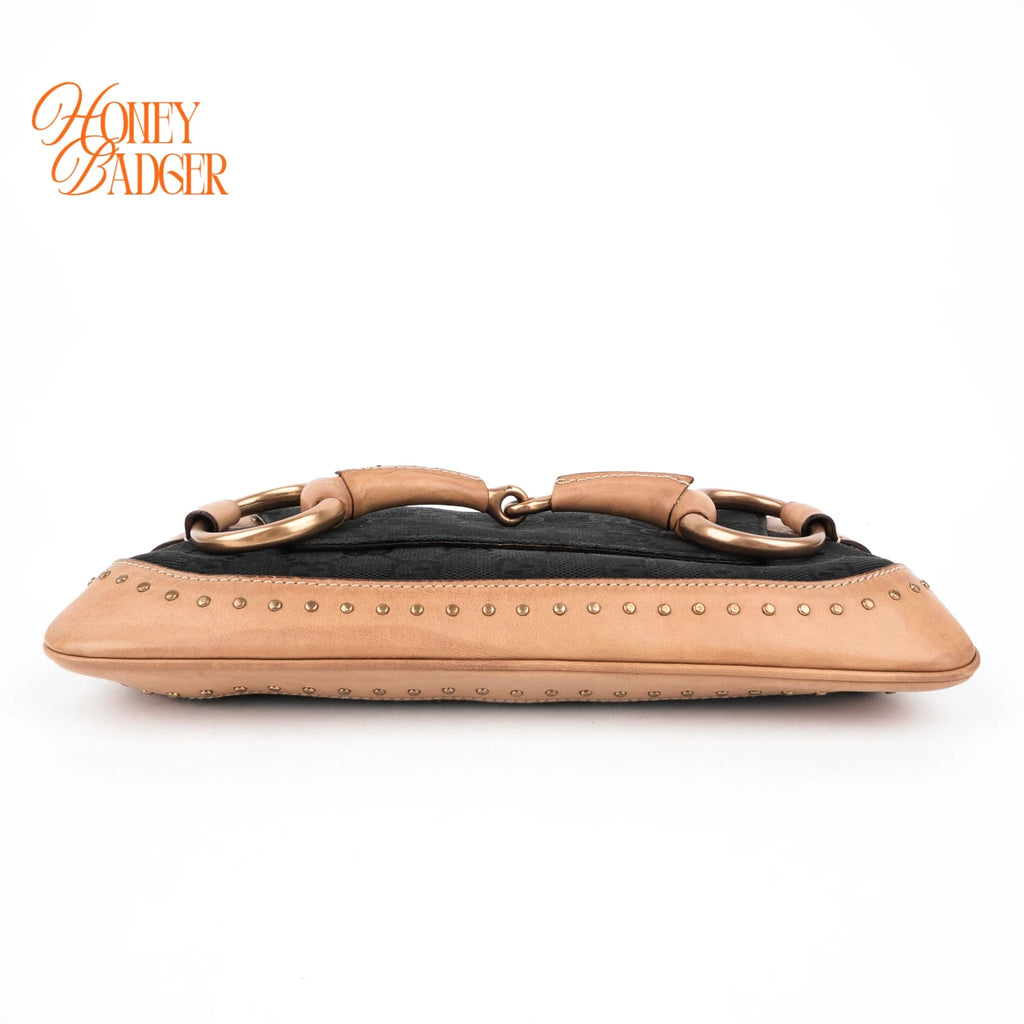 Gucci Horsebit GG Canvas Black/Brown Rank AB