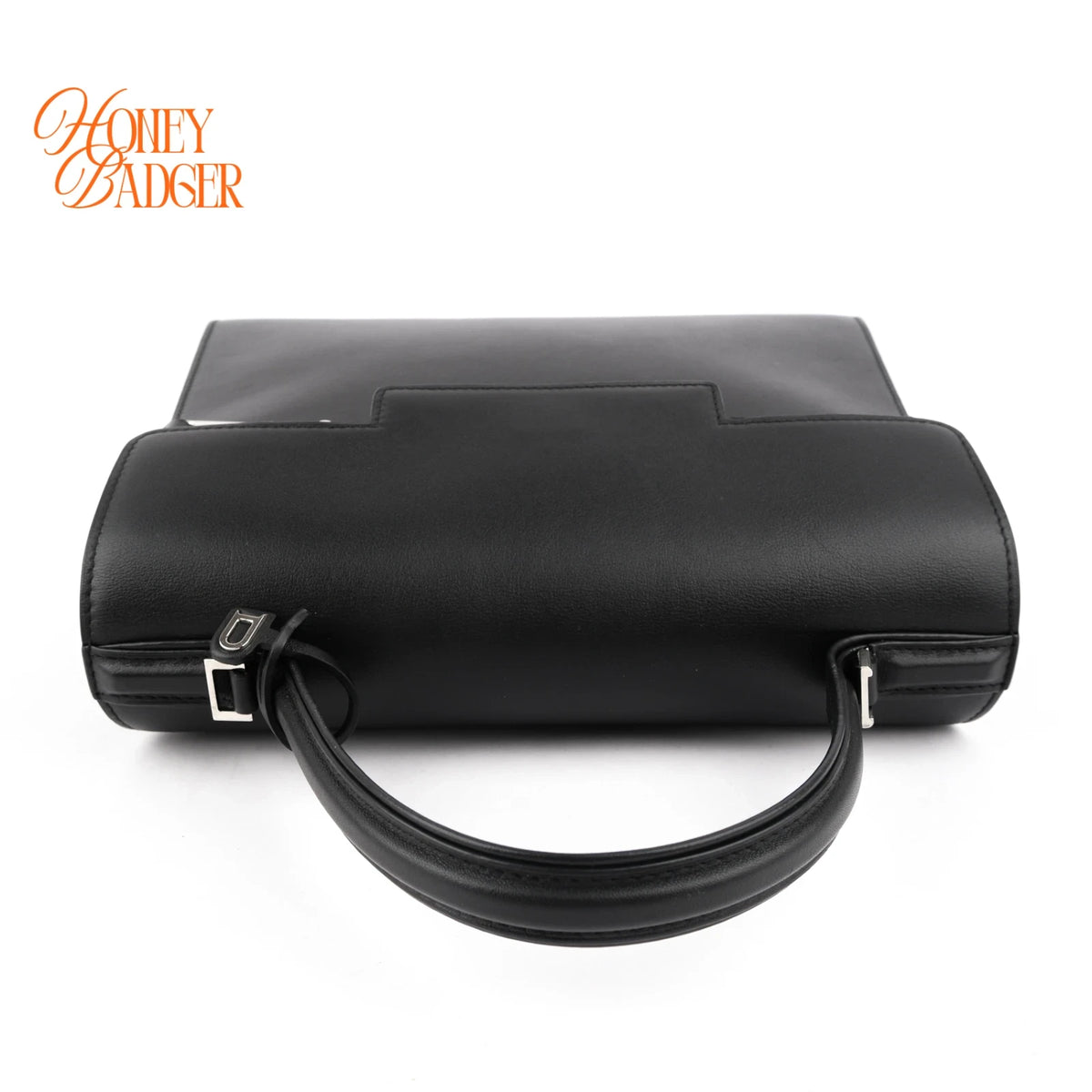 Delvaux Tempête MM Black Calfskin 2Way Top Handle Shoulder Bag Rank A