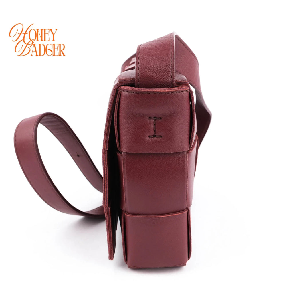 Bottega Veneta Cassette Intrecciato Burgundy Rank A