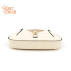 Gucci Jackie 1961 Small Patent Leather White Black Gold Hardware Rank A
