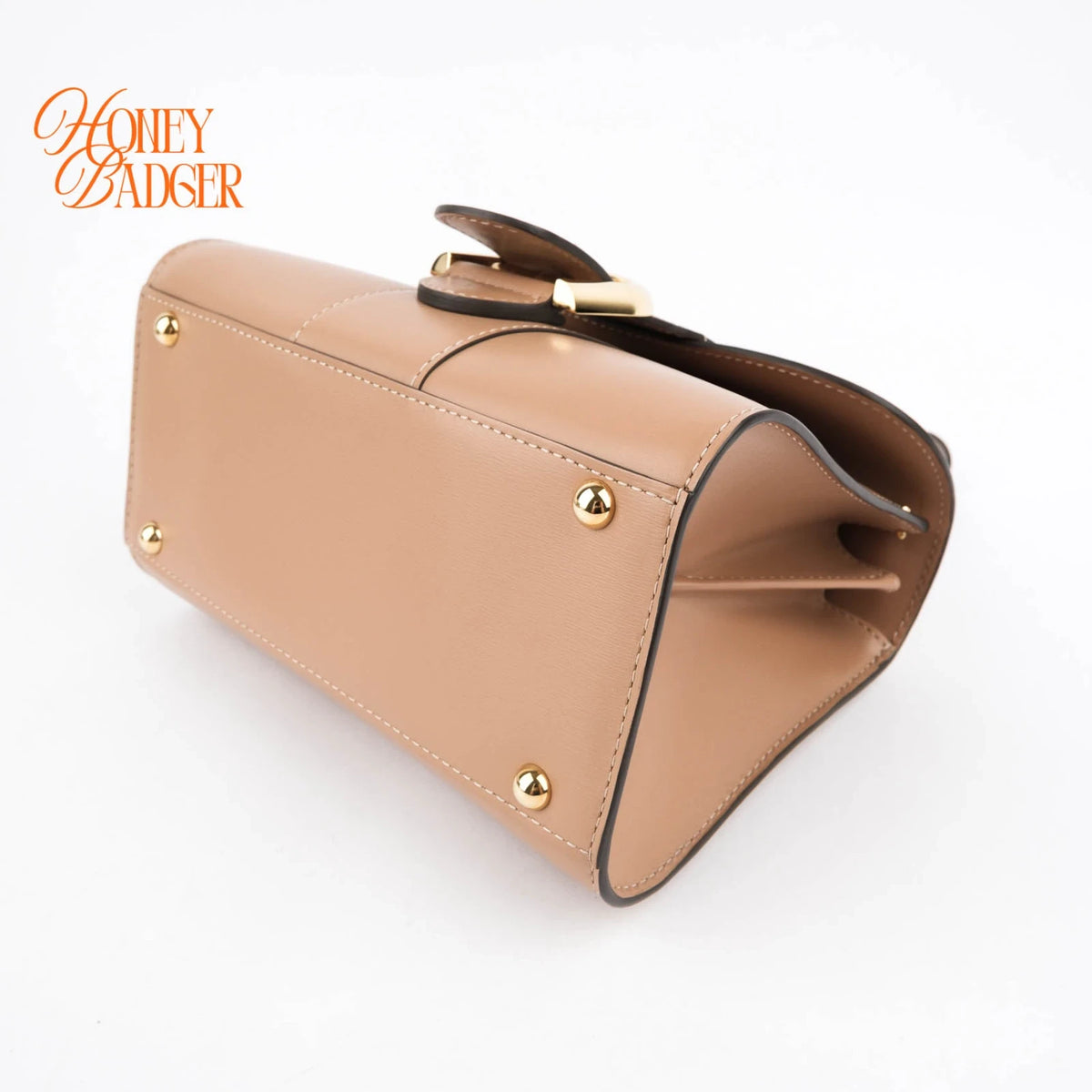 Delvaux Brillant Mini Box Calf Vison Gold Hardware Rank A